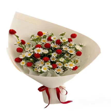 دسته گل داودی طبیعی کد103